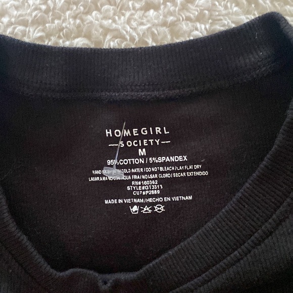 Baby girl crop top black size M - Picture 2 of 2